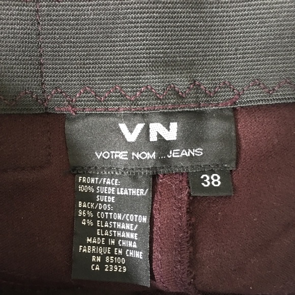 Suede high waisted stretch pants - Picture 5 of 5